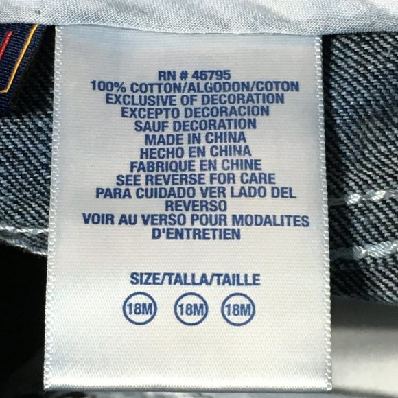 COOGI Limited Edition White Leather Trim Dark Rinse Indigo Denim Jeans Boys 18m - Picture 14 of 16